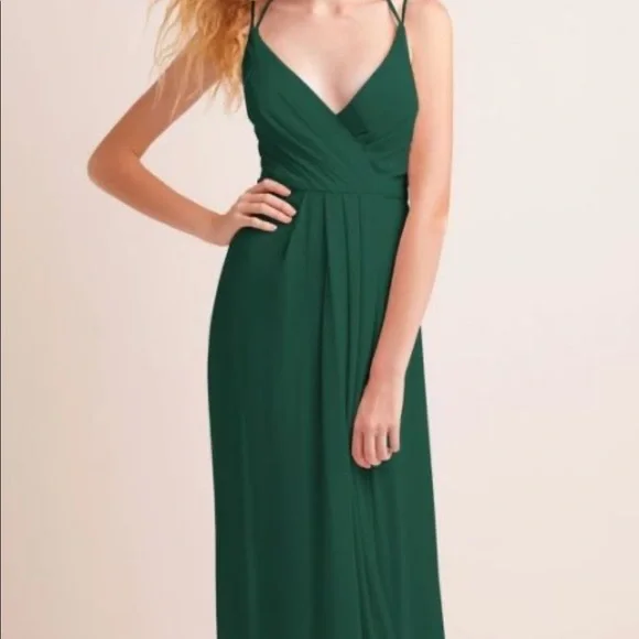 David s Bridal Dresses Doublestrap Long Georgette Bridesmaid